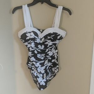 One Piece Floral Bathing Suit